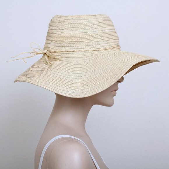 Women's Wide Brim Floppy Sun Hat with Braid - Picture 2 of 7